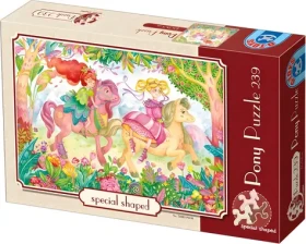 D-TOYS Puzzle Farebné poníky