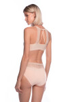 DÁMSKE MIDI NOHAVIČKY L-MOD1564MD BLACK-BEIGE XXXXL