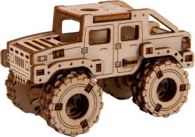 Wooden City 3D Drevené puzzle Superfast Monster Truck č.2