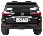 Mamido Detské elektrické autíčko Lexus LX 570 4x4 lakované čierne