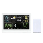Solight TE110W biela / meteostanica / farebný VA displej / teplota / vlhkosť / tlak / kalendár / dátum (8592718042165)