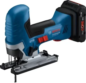BOSCH GST 18V-125 S Professional modrá/čierna / Aku priamočiara píla / 18V / solo bez batérie / L-BOXX (06015B2000)