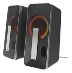 Genesis Helium 100BT RGB čierna-strieborná / Reproduktory / 2.0 / 10W / Bluetooth 5.0 / RGB podsvietenie (NCS-1635)