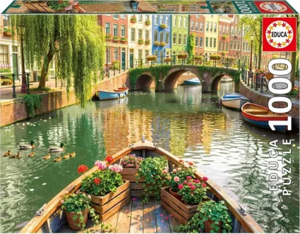 Educa Puzzle Plavba loďou po Amsterdame