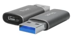 Trust Calyx šedá / Adaptér / USB-A na USB-C / 2 ks / USB 3.2 Gen2 (25573)