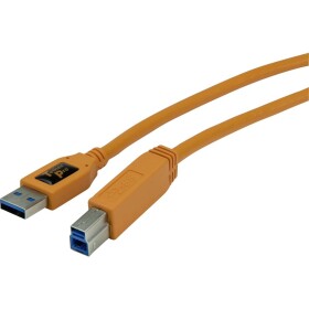 Tether Tools USB kábel USB 3.2 Gen1 (USB 3.0 / USB 3.1 Gen1) USB-A zástrčka, USB-B zástrčka 4.60 m oranžová CU5460ORG; CU5460ORG