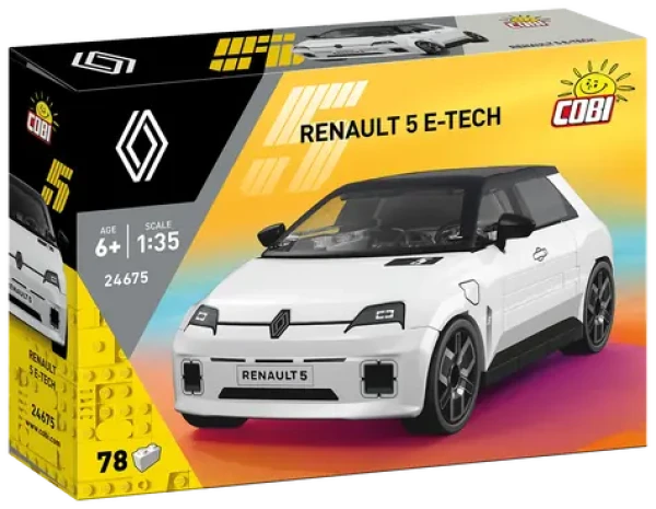 Cobi 24675 Renault 5 E-Tech biela