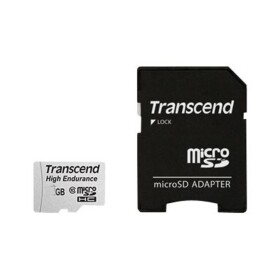 Transcend High Endurance pamäťová karta micro SDHC 16 GB Class 10 vr. SD adaptéru; TS16GUSDHC10V