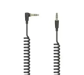 HAMA Flexi-Slim čierna / Audio kábel / Jack 3,5 mm - Jack 3,5 mm / špirálový / 90 ° / 1,5 m (205114)