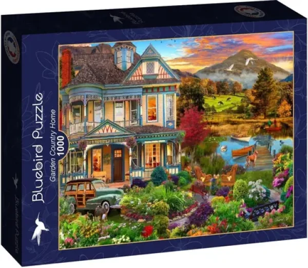 BlueBird Puzzle Dedinský dom so záhradou