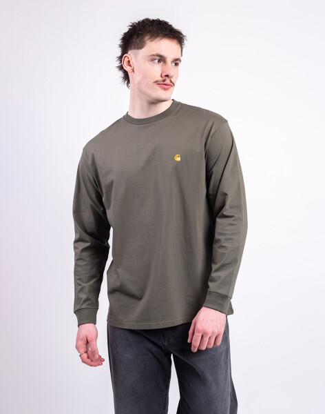 Carhartt WIP L/S Chase T-Shirt Leaf/Gold M
