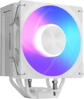 Modecom Volcano 0C T201 ARGB biela / Chladič CPU / 120 mm / 4X heatpipe / TDP 190W / PWM (MC-C-T201-AF0-W)