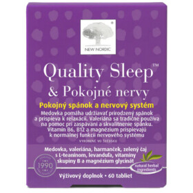 NEW NORDIC Quality Sleep & Pokojné nervy 60 tabliet
