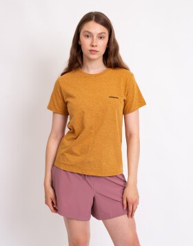 Patagonia W's P-6 Logo Responsibili-Tee® Dried Mango S