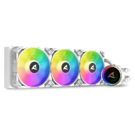 Sharkoon S90 RGB AIO 360mm biela / 3x 120mm / 2000 RPM / 71.1 CFM / 35dB / 4-pin / Intel AMD (4044951038619)