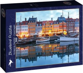 BlueBird Puzzle Západ slnka v Nyhavne /500 dielikov/ od 12 rokov