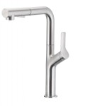 KFA KFA - DUERO DESIGN drezová batéria s otočnou vyťahovacou sprchou a prepínaním, INOX 6623-220-22