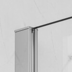 HOPA - Walk-in sprchovací kút LAGOS - Farba rámu zásteny - Hliník chróm, Rozmer A - 130 cm BCLAGO13CC