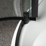 KERRA - Sprchovací kút s vaničkou Splash 80 (čierny) 5907548123510