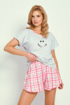 3352 DÁMSKE PYŽAMO MATILDA S-XL světle šedá S