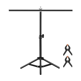 Puluz PU3054B čierna / Stojan na pozadí / 67 x 65 cm / výška 37-65 cm / kov (PU3054B)