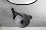 SAPHO - MINOR betónové umývadlo na dosku, priemer 26cm, šedá mat MR26017