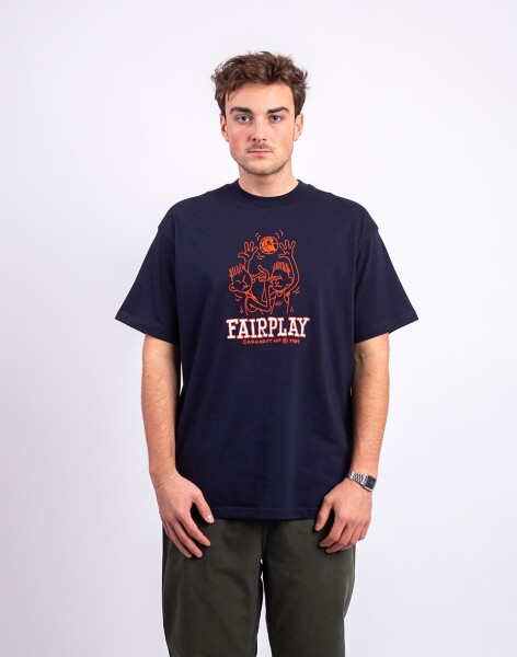 Carhartt WIP S/S Fairplay T-Shirt Dark Navy S