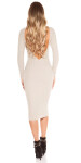 Sexy KouClaRipp knit dress with Sexy back Einheitsgroesse