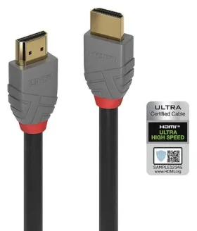 Lindy Anthra Line 36954 čierna / Kábel HDMI / HDMI 2.1 Ultra High Speed / 48 Gbps / 3 m (36954)