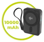 Mobile Origin PB19 čierna / Powerbanka / 10 000 mAh / Qi2 15W / USB-C kábel / TFT displej (MO-TDS-PB19-BLK)