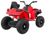 Mamido Elektrická štvorkolka ATV nafukovacie kolesá červená