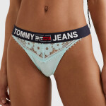 Dámske džínsové čipkované tangá UW0UW03950-C94 - Tommy Hilfiger L