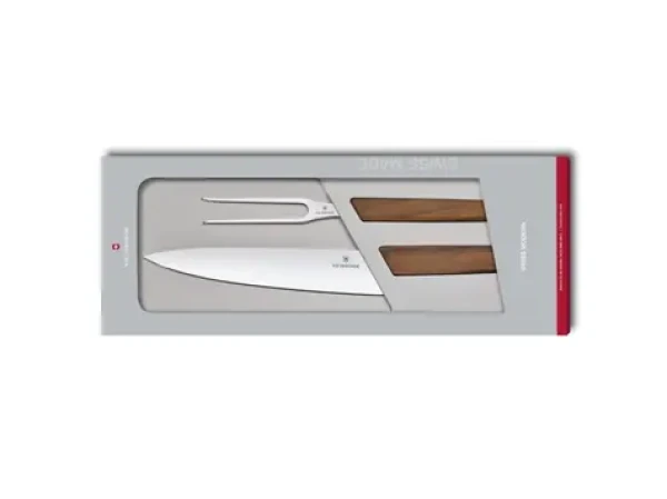 VICTORINOX Swiss Modern sada kuchársky nôž a vidlička na mäso (6.9091.2)