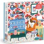 Galison Štvorcové puzzle Vzor kvet