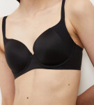 BODY MAKE-UP SOFT TOUCH - Hladká podprsenka s vypchávkami a kosticami Triumph BLACK 85C