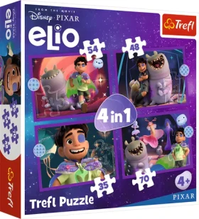 Trefl Puzzle Elio mimozemskej misie 4v1