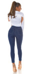 Sexy Dark Denim Push-Up Jeans with glitter details denimblue 44