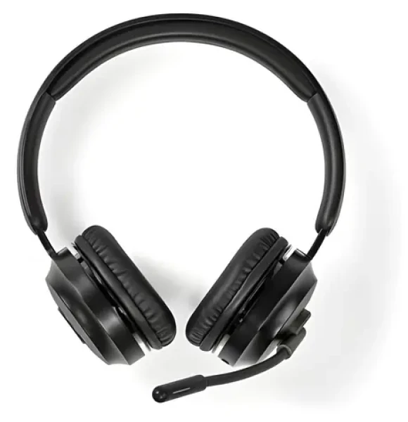Nedis CHSTB310BK čierna / Slúchadlá s mikrofónom / On-ear / Bluetooth / Sklopný mikrofón (CHSTB310BK)