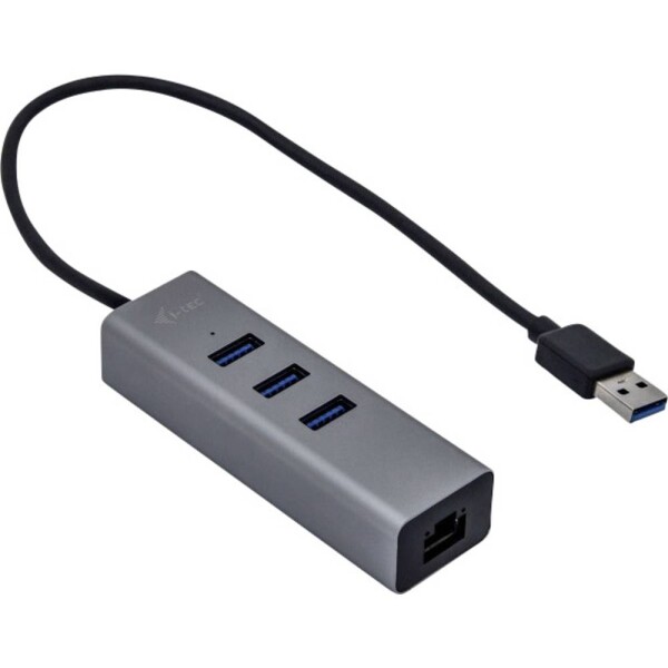 I-tec USB 3.0 Metal HUB 3 Port + Gigabit Ethernet Adapter (U3METALG3HUB)