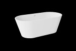 BESCO - Voľne stojaca vaňa DEEVA biela - Farba - Biela, Farba sifónu - Chróm, Rozmer vane - 170 × 80 cm VANDEEVA170C