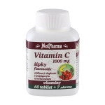 MEDPHARMA Vitamín C 1000 mg so šípkami 60 + 7 tabliet ZADARMO