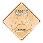 Veselá Stena Drevená nástenná dekorácia Gamer Zone