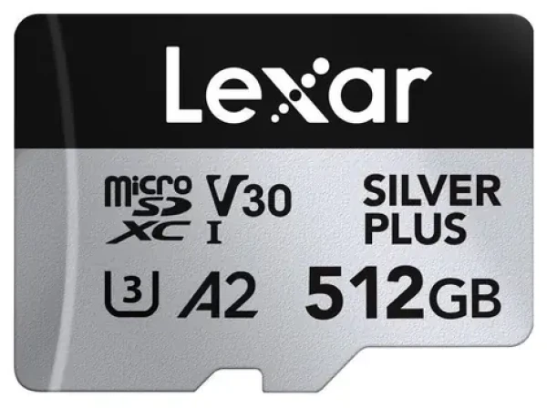 Lexar Professional SILVER PLUS microSDXC 512GB / čítanie: 205MBps / zápis: 150MBps / UHS-I / V30 (LMSSIPL512G-BNANG)