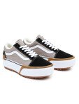 Vans Old Skool Stacked BLACK/COBBLESTONE pánske topánky na zimu - 41EUR