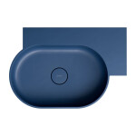 OMNIRES - OVO M+ umývadlo na dosku/závesné - pravé, 64 x 44 cm, midnight blue mat; OVO645UWPMB
