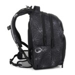 Školská taška Bagmaster ZIPSTER 25 A Black and white flowers