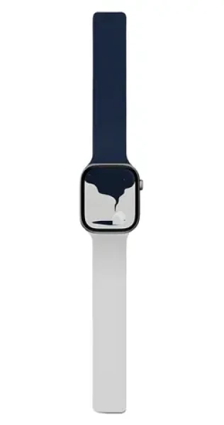 Moft Snap Duo Navy Blue/Misty Cove / Remienok / Silikónový / Pre Apple Watch 1-11/SE/Ultra / 42-49 mm (MD025-1-46-NYBUMCGY)