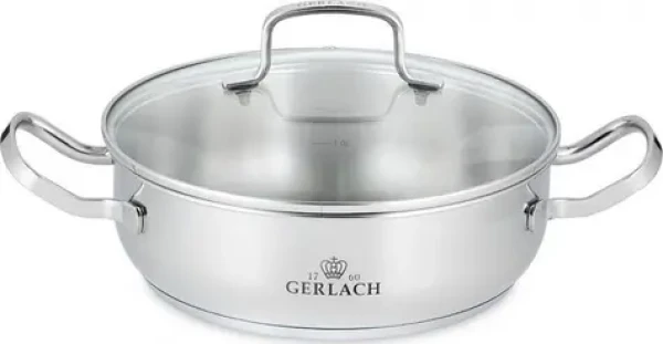Gerlach Simple Hrniec s pokrievkou 24 cm (2 l) / nerezová oceľ (GERNK332-24-2L)