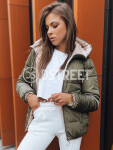 Dámská oboustranná péřová bunda VICTORIA SNUG zelená Dstreet TY3716 XL