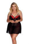 Sexy košieľka Arcadia Chemise + nohavičky ZADARMO! - Anais XL/XXL